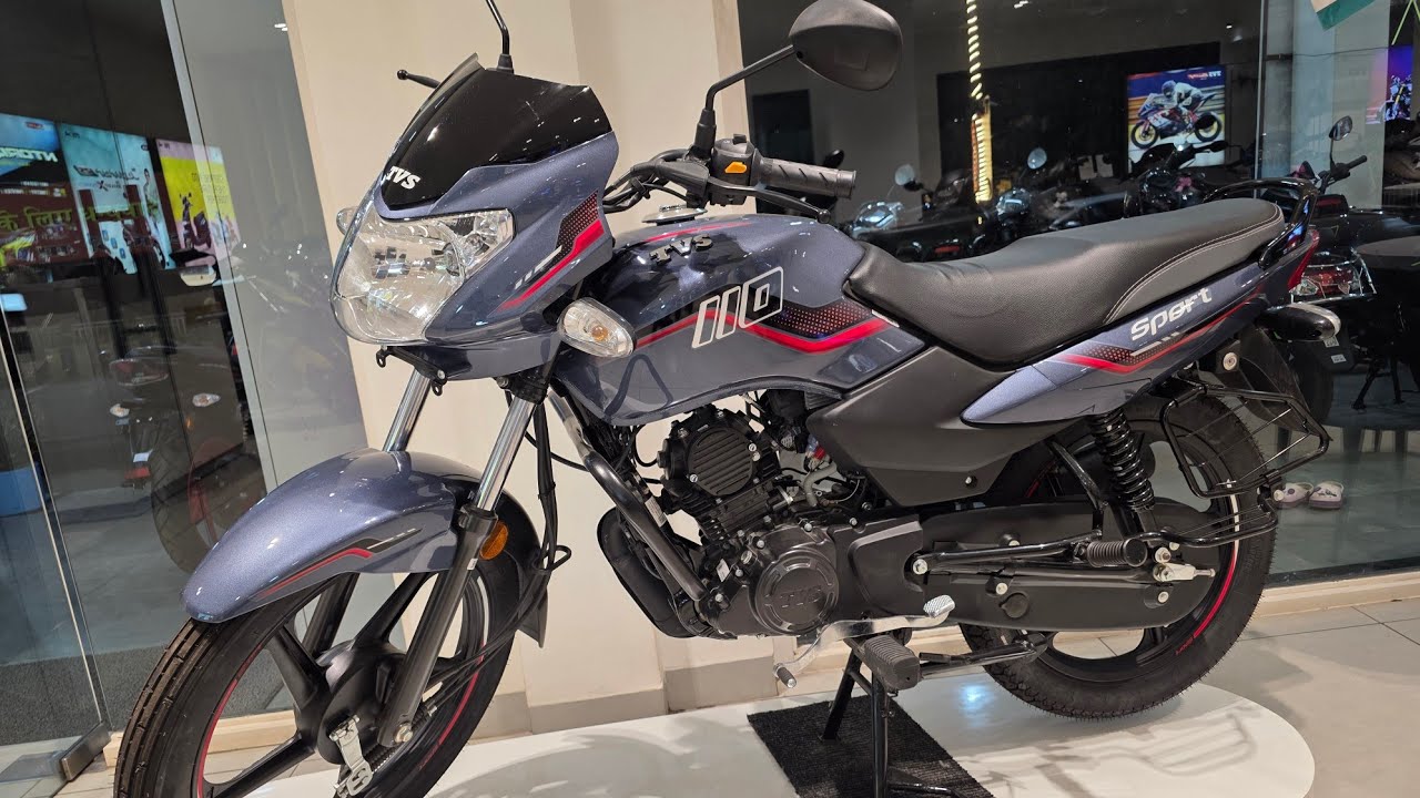 All New 2026 TVS Sport (ES+) - Grey Red