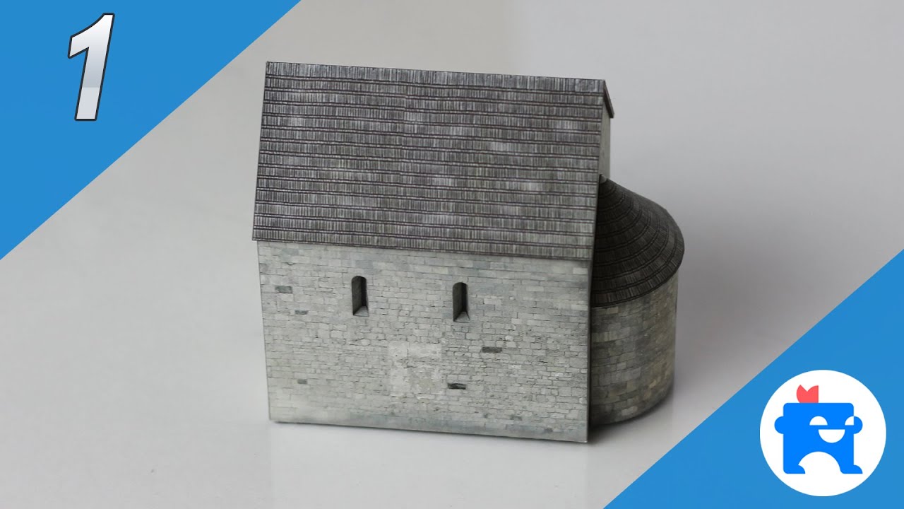 ⛪ Siewierz - Kościół św. Jana Chrzciciela  ✂ Paper model ✂ 1:160