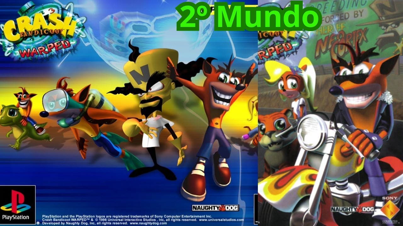 Crash Bandicoot - Warped [Um dos MELHORES Ps1]