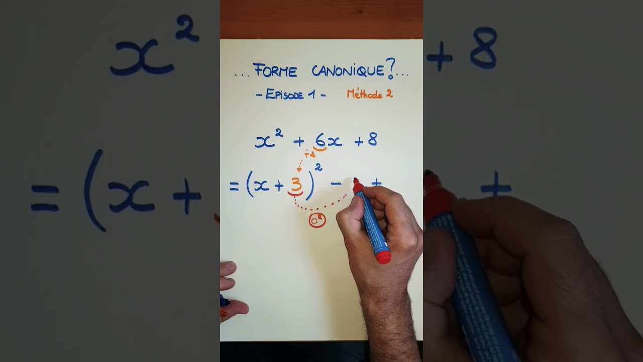 Forme canonique d'un polyn&ocirc;me du second degr&eacute; (2)
