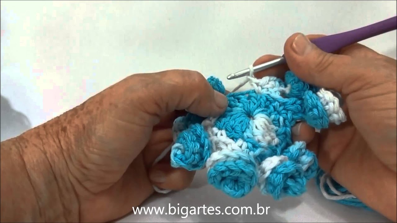 Aprenda a fazer: Flor Rocoquinha BIG artes.com.br
