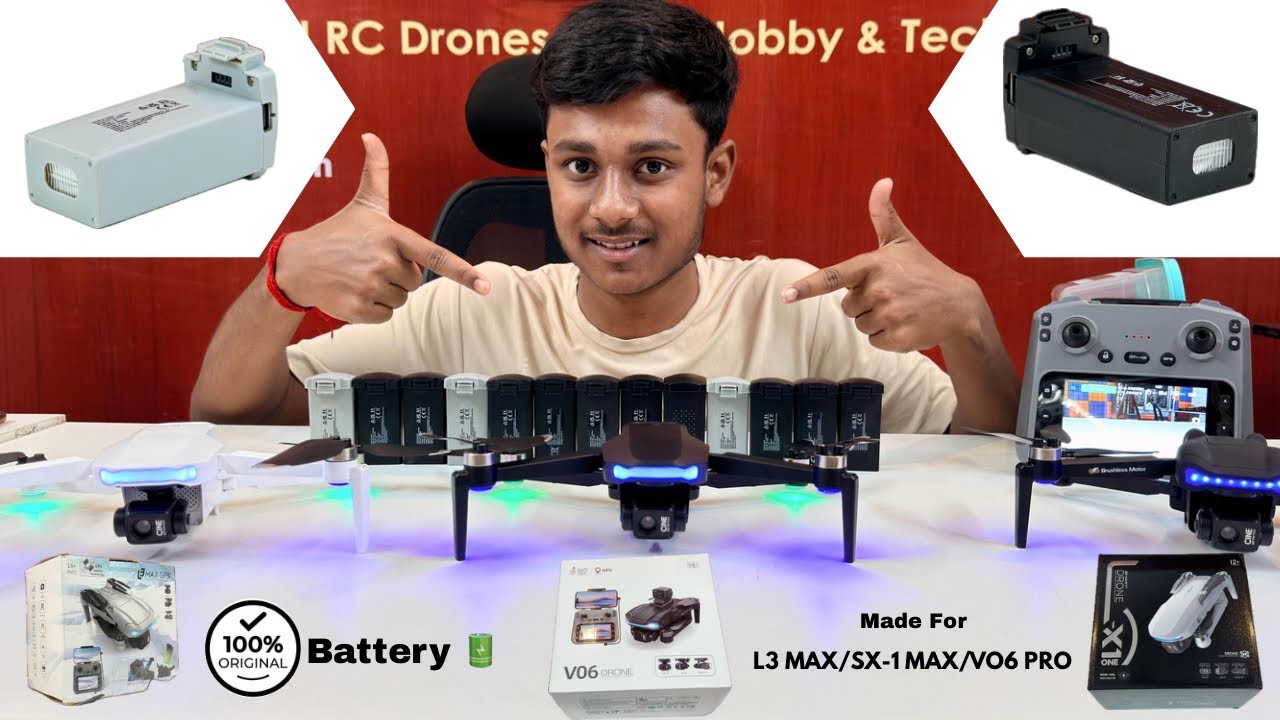 100% Original Batteries For SX-1 MAX/L3 MAX/V06 PRO Drone Is Now Available! 🔥