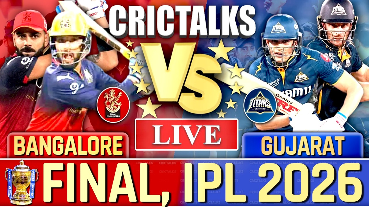 IPL LIVE: RCB Vs GT, Final, IPL 2026 Live Cricket Score Commentary, 2nd Inn Live Match Today