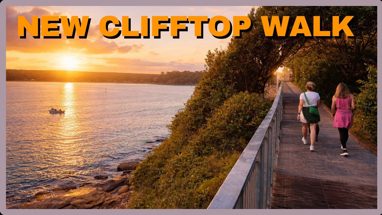 Новая прибрежная прогулочная тропа на вершине утеса #cronulla