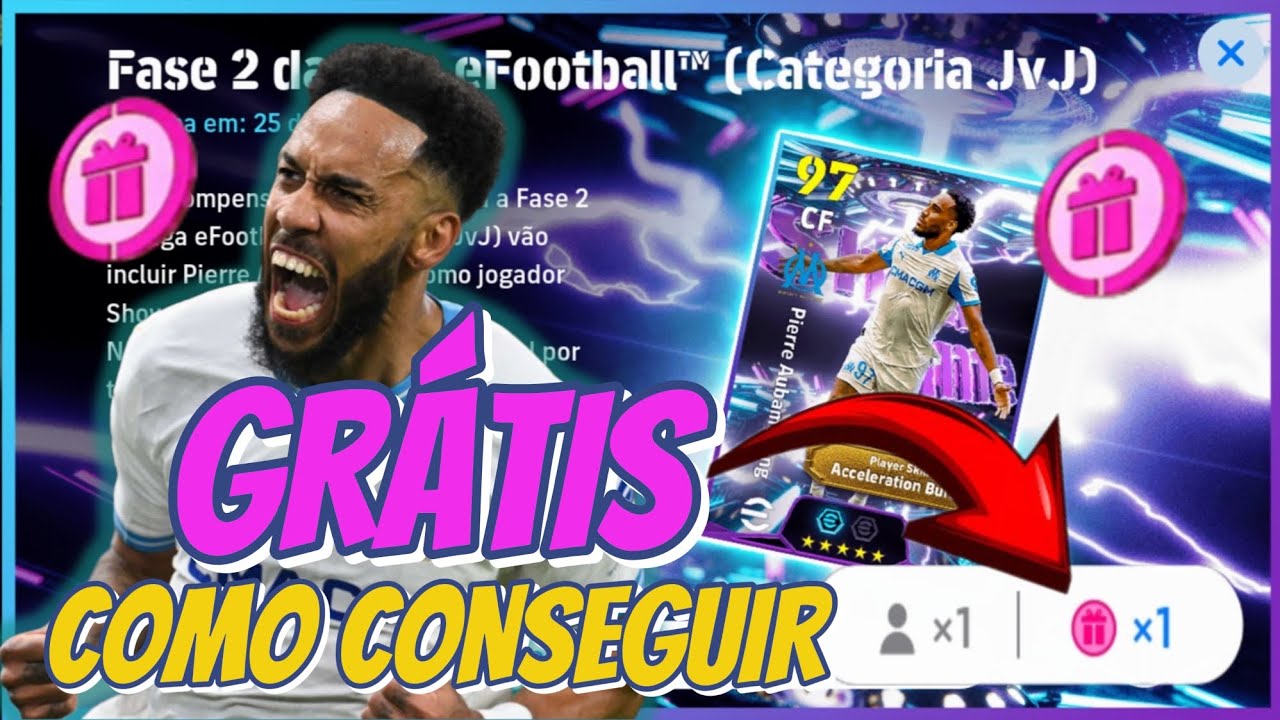COMO CONSEGUIR O AUBAMEYANG GRÁTIS NO EFOOTBALL 🎁