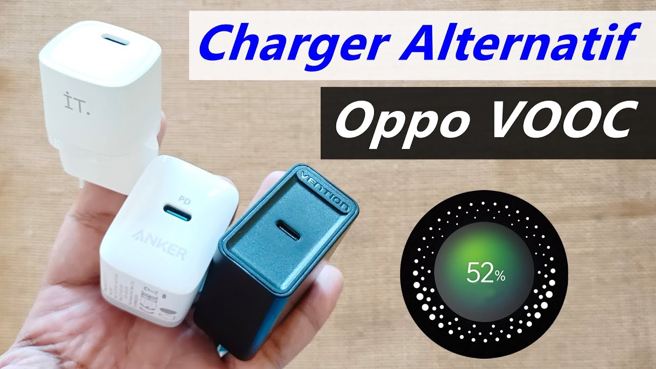 Pilihan Adapter Charger Alternatif Fast Charging Buat Ponsel Oppo Realme VOOC : Test Dan Rekomendasi