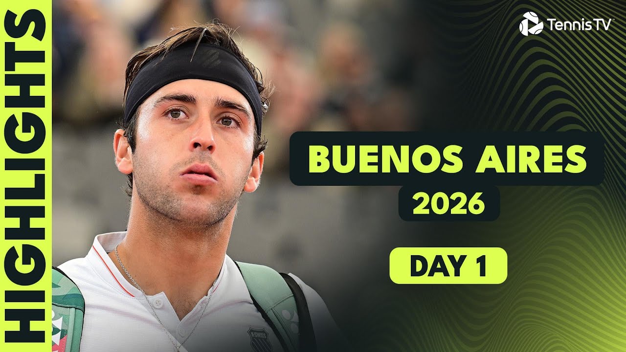 Etcheverry Delights Home Crowd; Martinez, Dellien Feature | 2026 Buenos Aires Day 1 Highlights