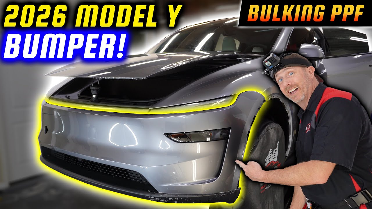2026 Tesla Model Y Juniper Front Bumper PPF Installation - Bulking PPF