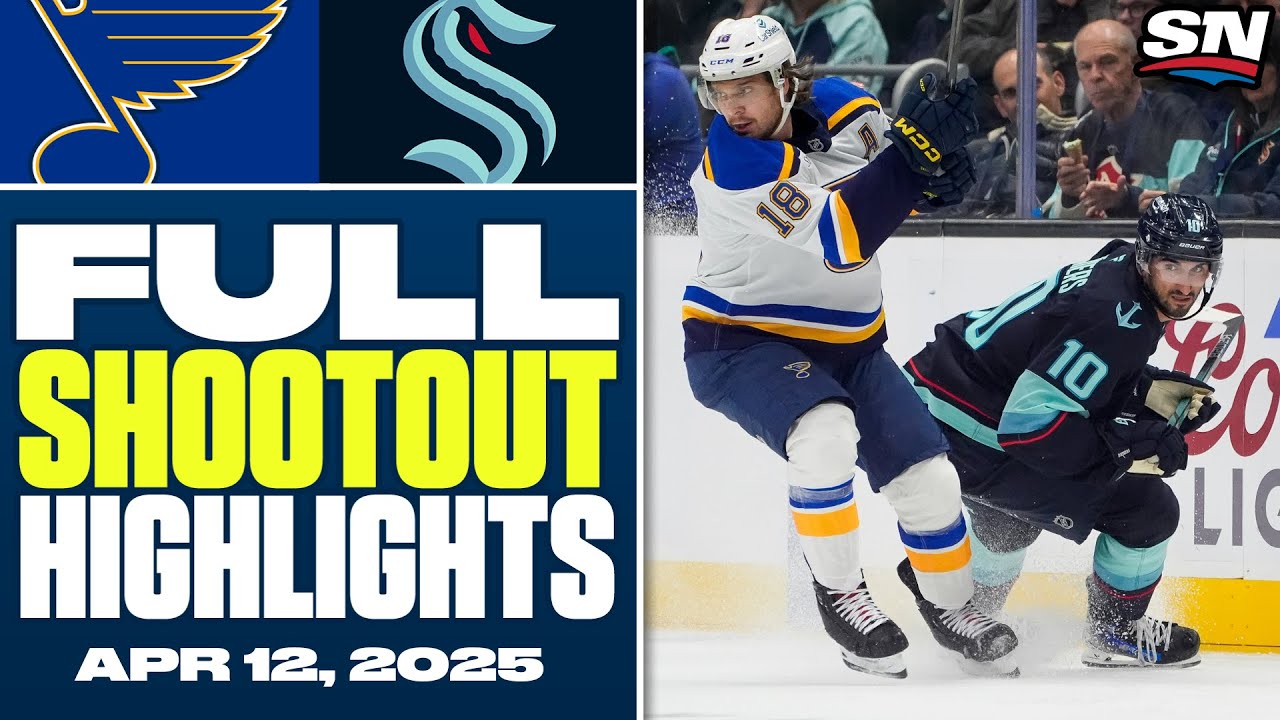 St. Louis Blues at Seattle Kraken | FULL Shootout highlights - April 12, 2025