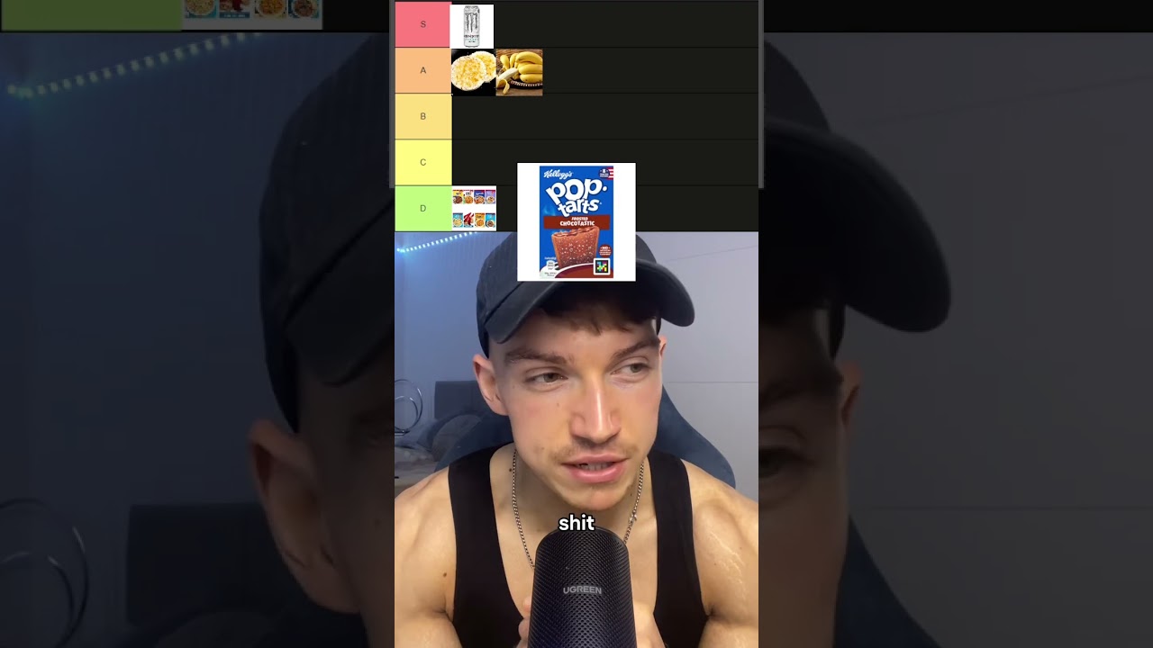 pre workout snack tier list!