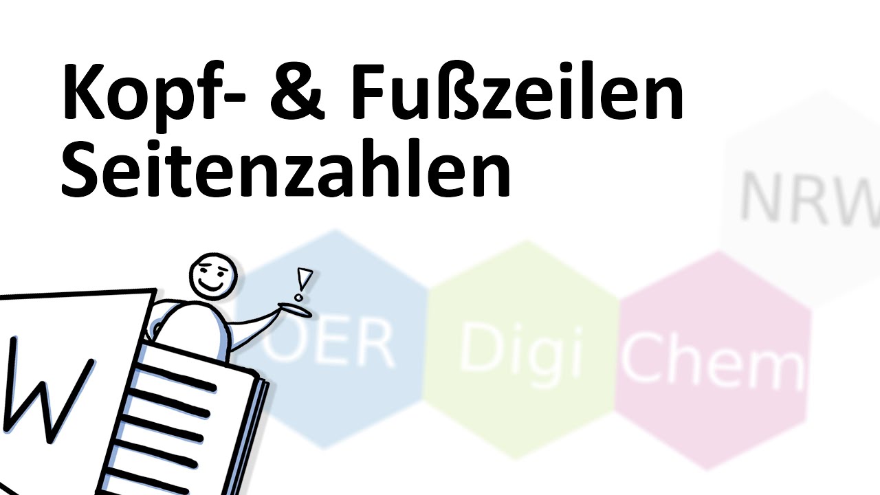 Word: Kopf- und Fu&szlig;zeile - Seitenzahlen