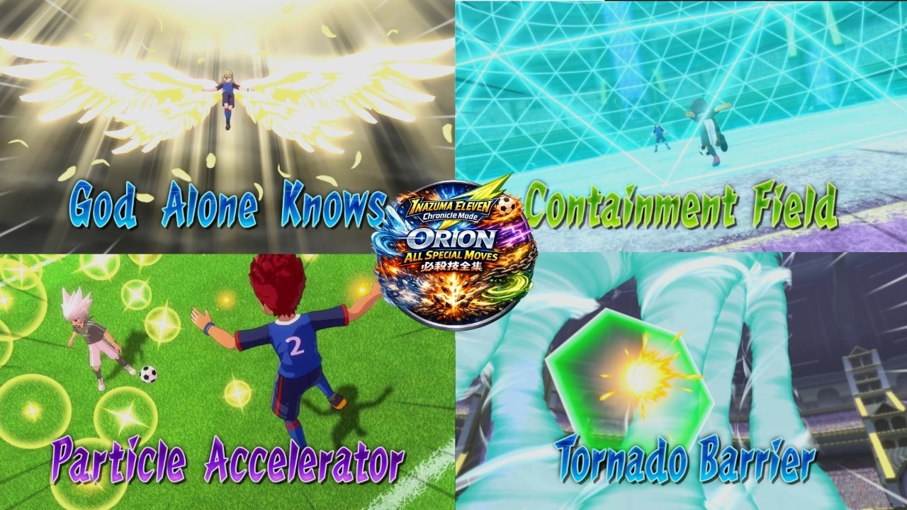 All NEW Orion Special Moves Inazuma Eleven Victory Road