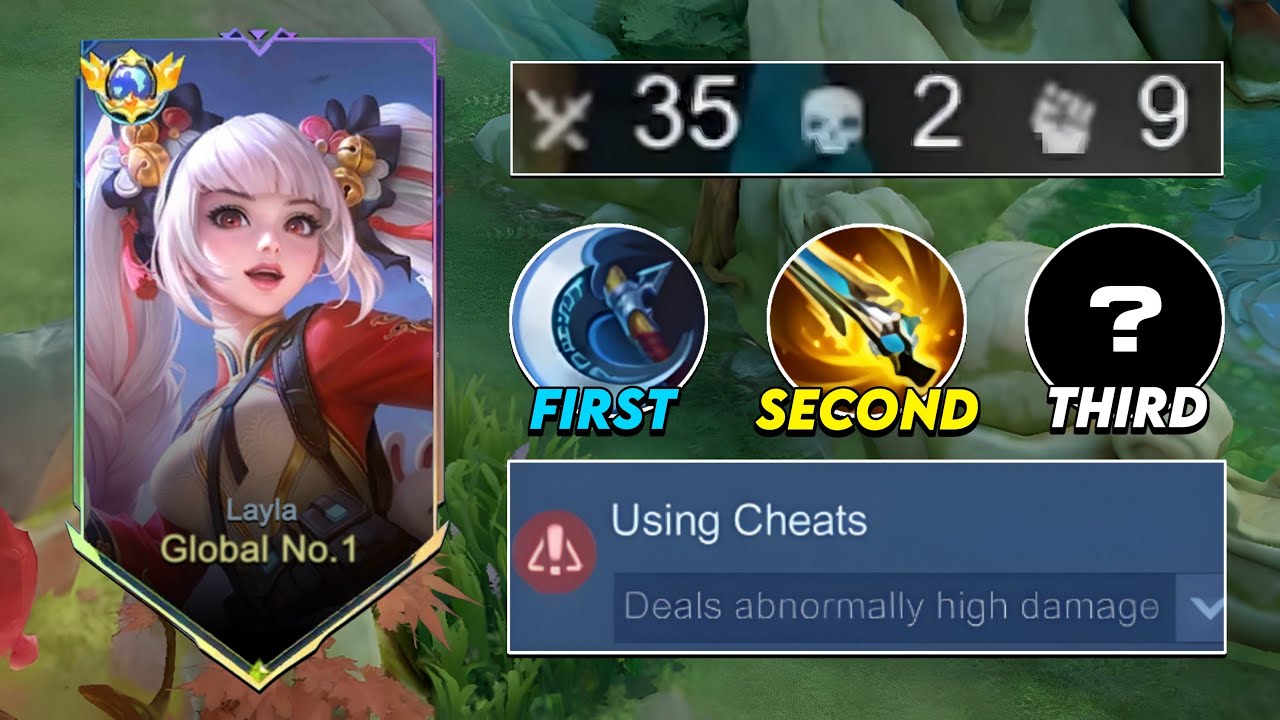 I GOT REPORTED USING THIS BUILD TO LAYLA!!🗿 (Enemy instant deleted)
