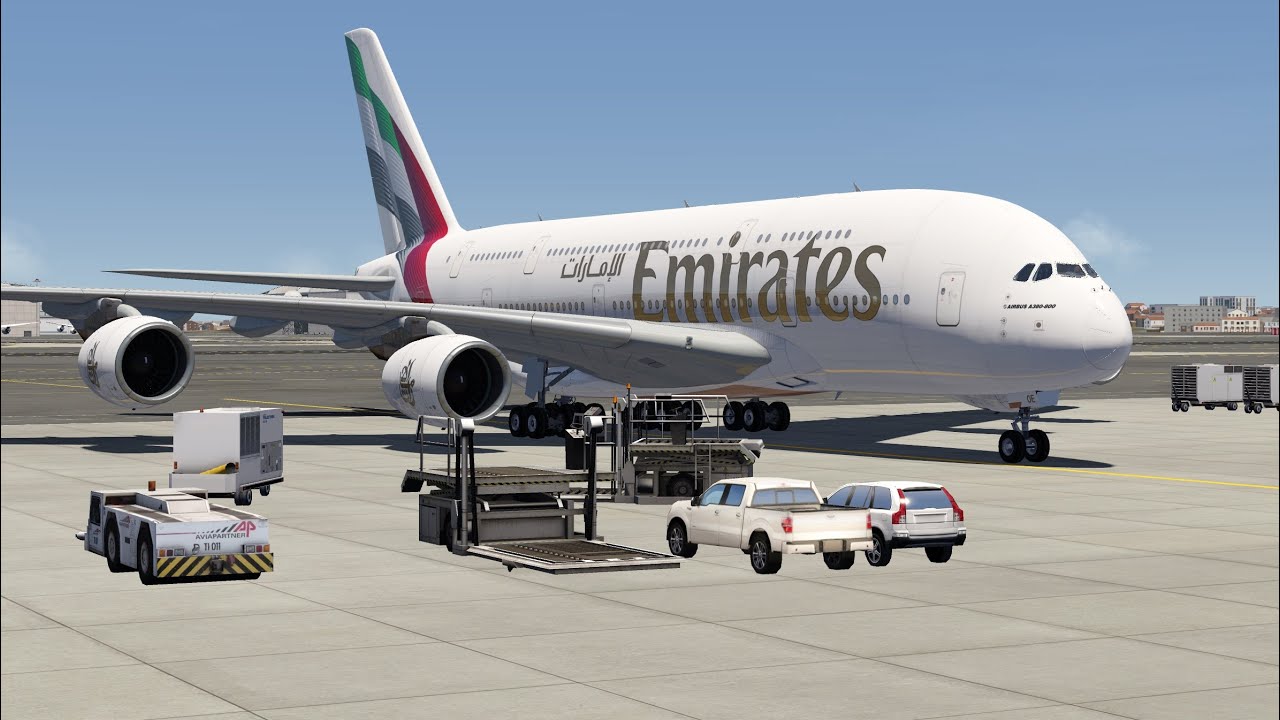 AeroflyFS Global - Airbus A380-800 Pre-flight, Engine Start, Taxi and Takeoff Tutorial.