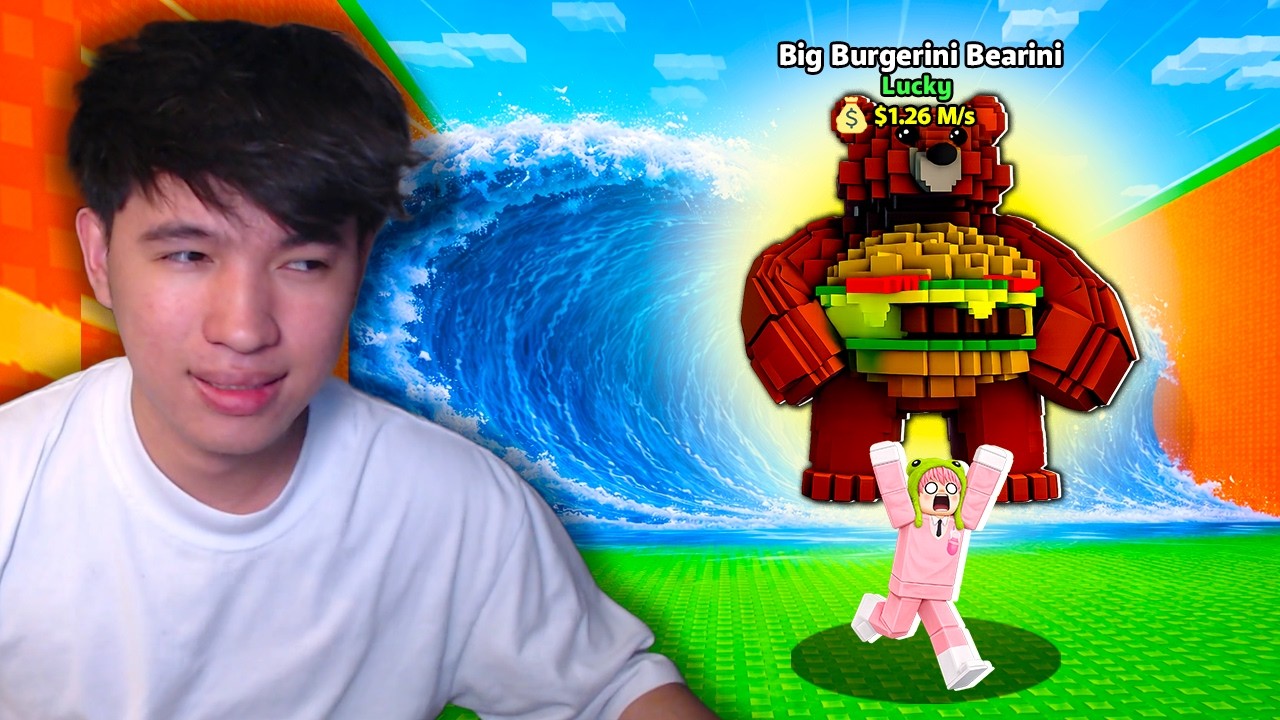 I Got BIG LUCKY BEARINI in ESCAPE TSUNAMI FOR BRAINROT
