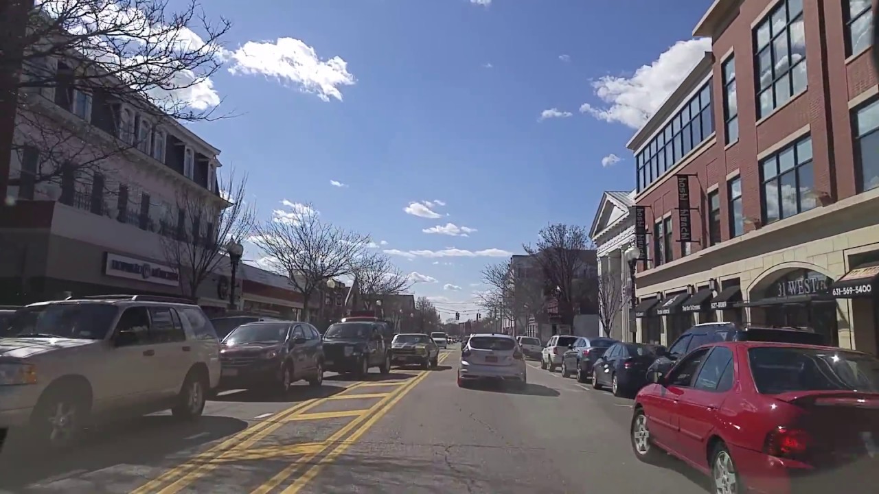 Driving from Medford to Patchogue in Suffolk,New York