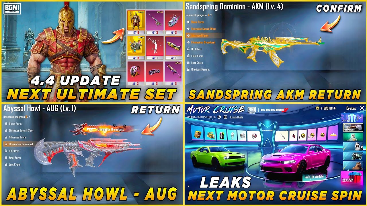 🔴 NEXT ULTIMATE SET 4.4 | SAND SPRING AKM RETURN | ABYSSAL HOWL AUG RETURN | NEXT MOTOR CRUSE SPIN 🤩