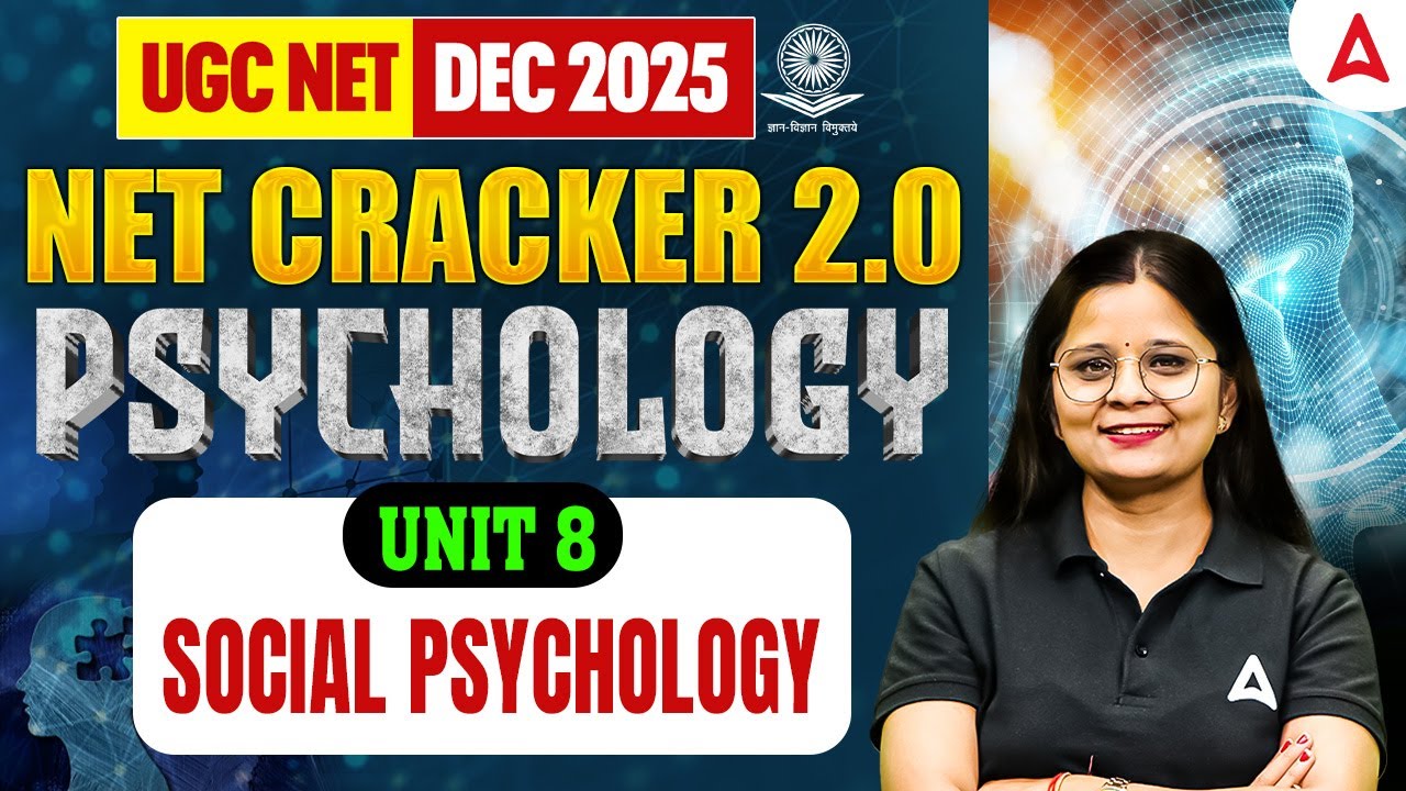 UGC NET Psychology | UGC NET Psychology Unit 8 Social Psychology By Anjali Mam