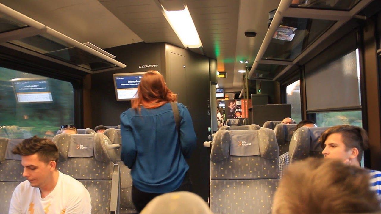 Leo Express wjeżdża do Polski (hymn Polski) - pierwszy prywatny przewoźnik kolejowy.