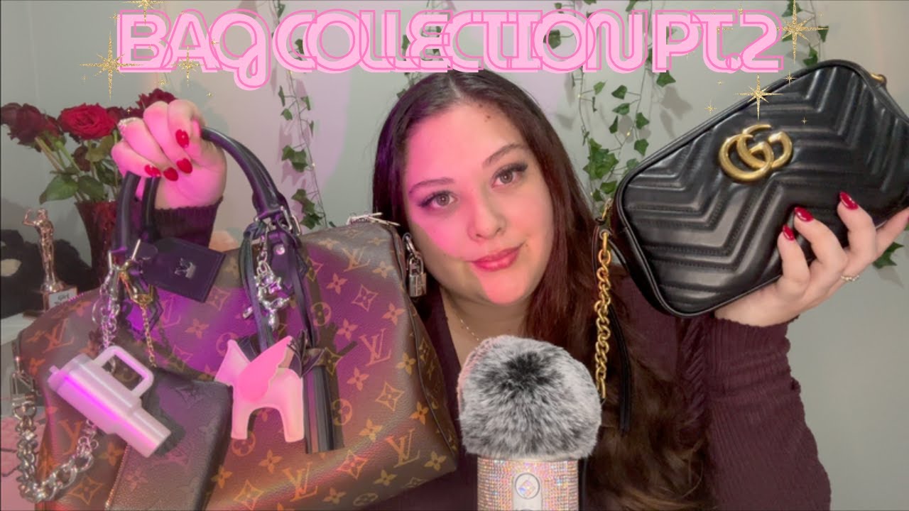 ASMR Bag Collection pt. 2 👜✨// leather tapping & whispers 🤫