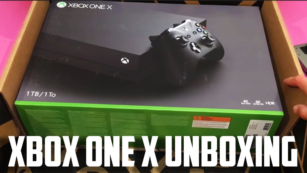 XBOX ONE X UNBOXING! Official Early Console Unboxing + Extras
