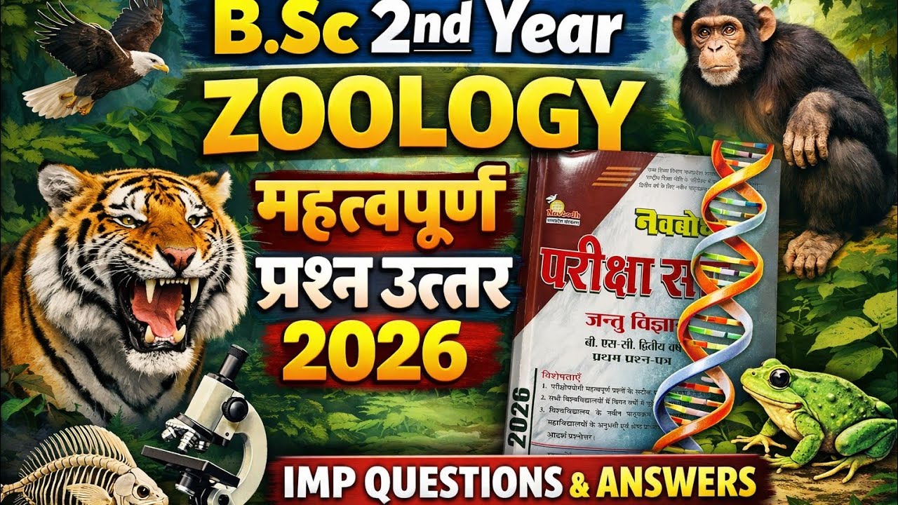 Zoology Major Chapter 1 or  2 Imp Questions & Answers | B.Sc 2nd Year | 2026 Exam