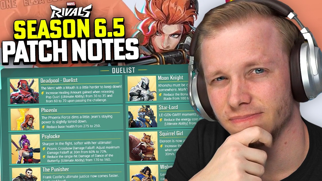 The FULL Hero Balance Changes For SEASON 6.5 Are Here in Marvel Rivals!!