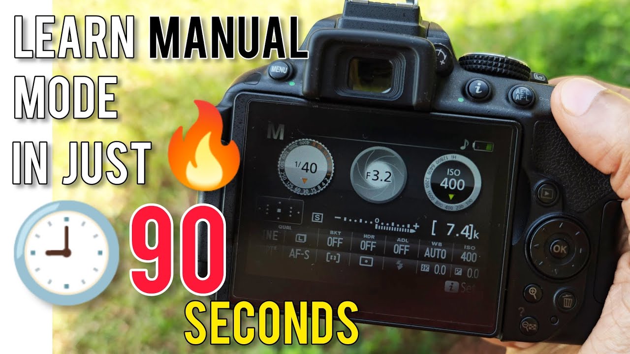 How to use Nikon Dslr Camera in Manual Mode | Adjust Shutter Speed, Aperture and ISO
