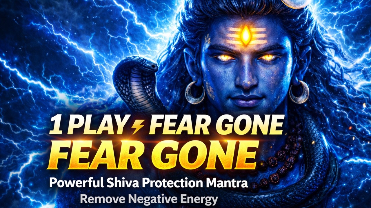 ⚡ LISTEN ONCE – Shiva Removes Fear & Negative Energy Instantly | Powerful Protection Mantra
