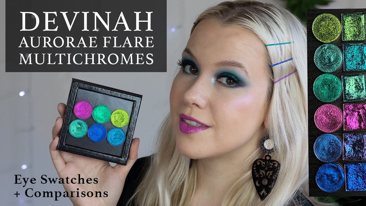 Multichrome Monday | Devinah Aurorae Flare Collection Eye Swatches + Comparisons