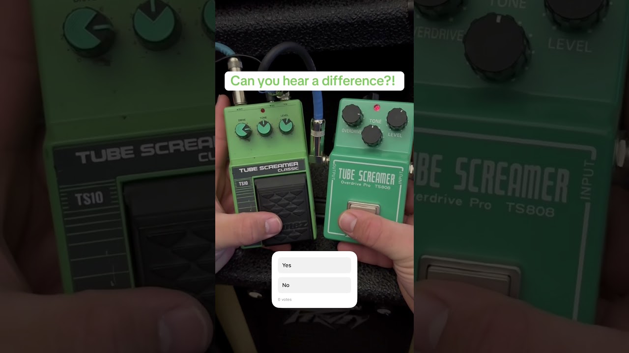 $500 TS10 Tube Screamer vs $100 TS808 Tube Screamer #tubescreamer #guitartone #peaveyvtm120