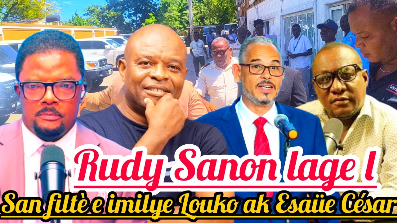 Rudy Sanon fenk lage l san filtè e Imilye Louko Desir ak Esaüe César Ki siyen Pak epi yo jwenn Anyen
