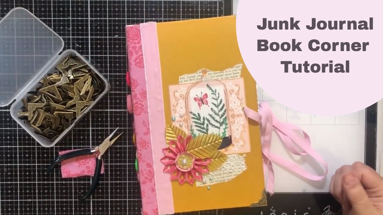 Adding Book corners to a Journal tutorial- Using BeebeeCraft corners