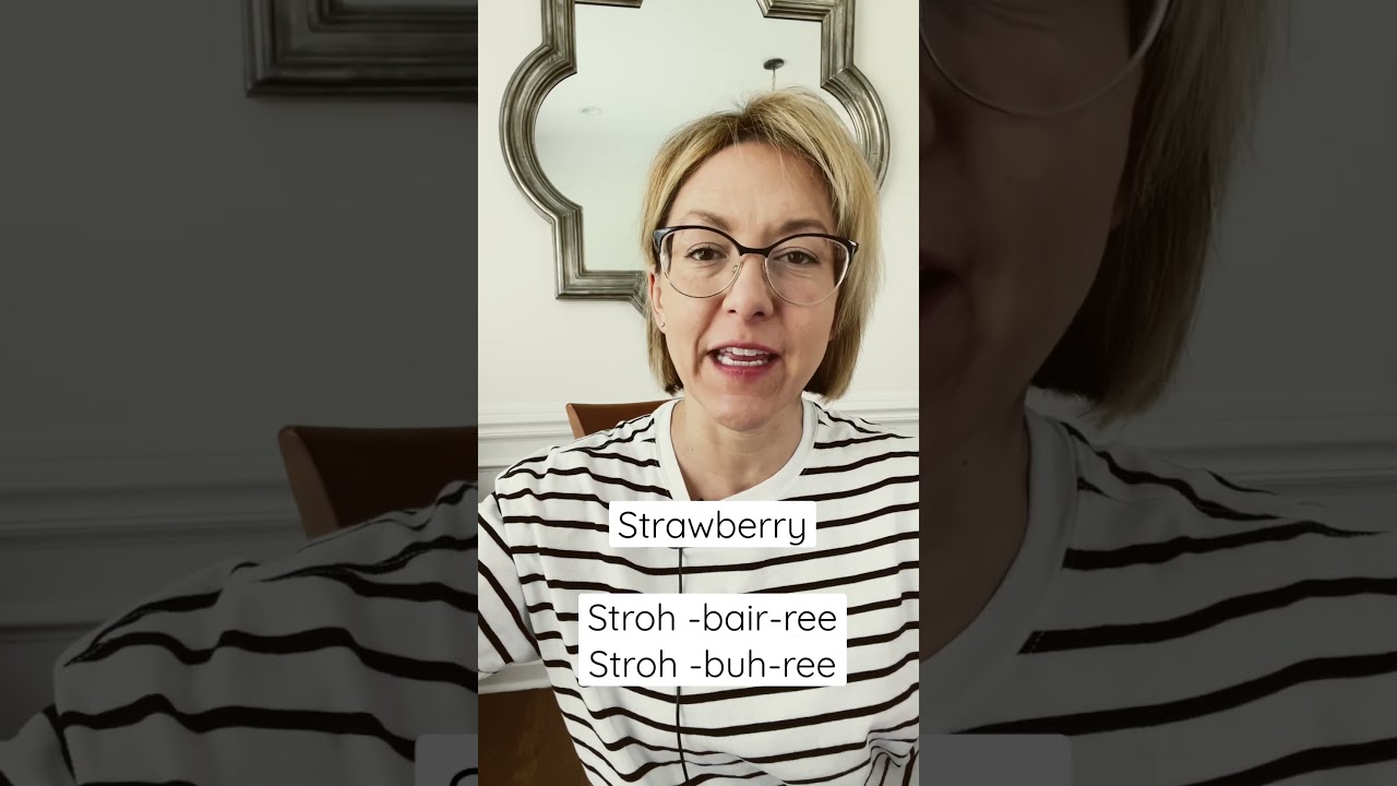 How to Pronounce 🍓 STRAWBERRY 🍓  #SHORTS Quick English Pronunciation Mini Lesson