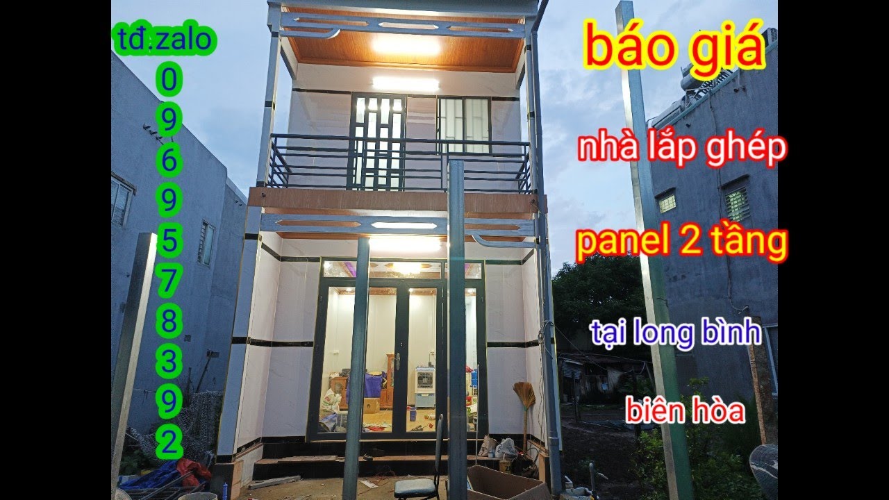 Báo giá chi phí mẫu nhà lắp ghép một lầu một trệt tại Long Bình Biên Hòa Đồng nai đt:0969578392