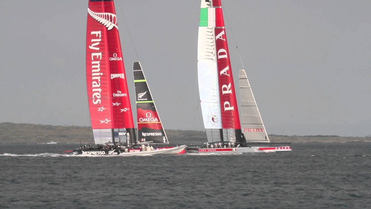 AC72 Practice Race - Takapuna Beach, NZ