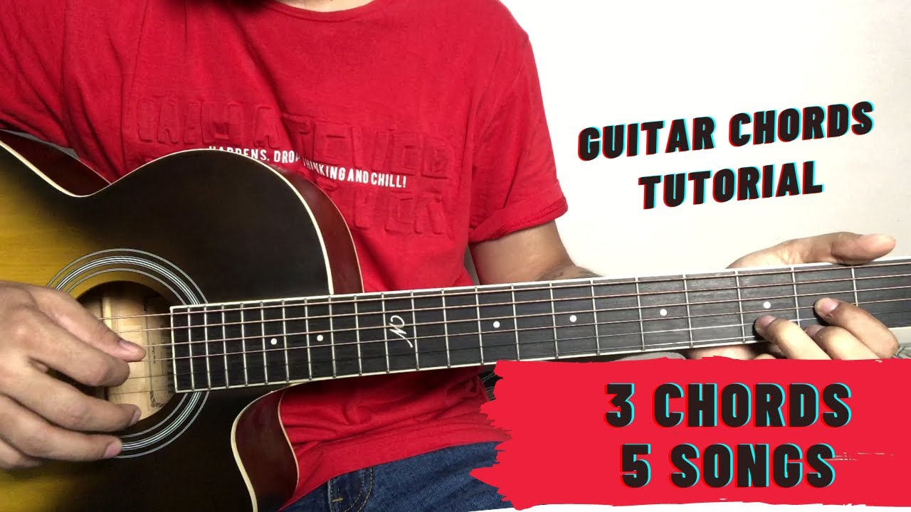 3 Chords 5 Songs | Guitar Tutorial | Easy Notes