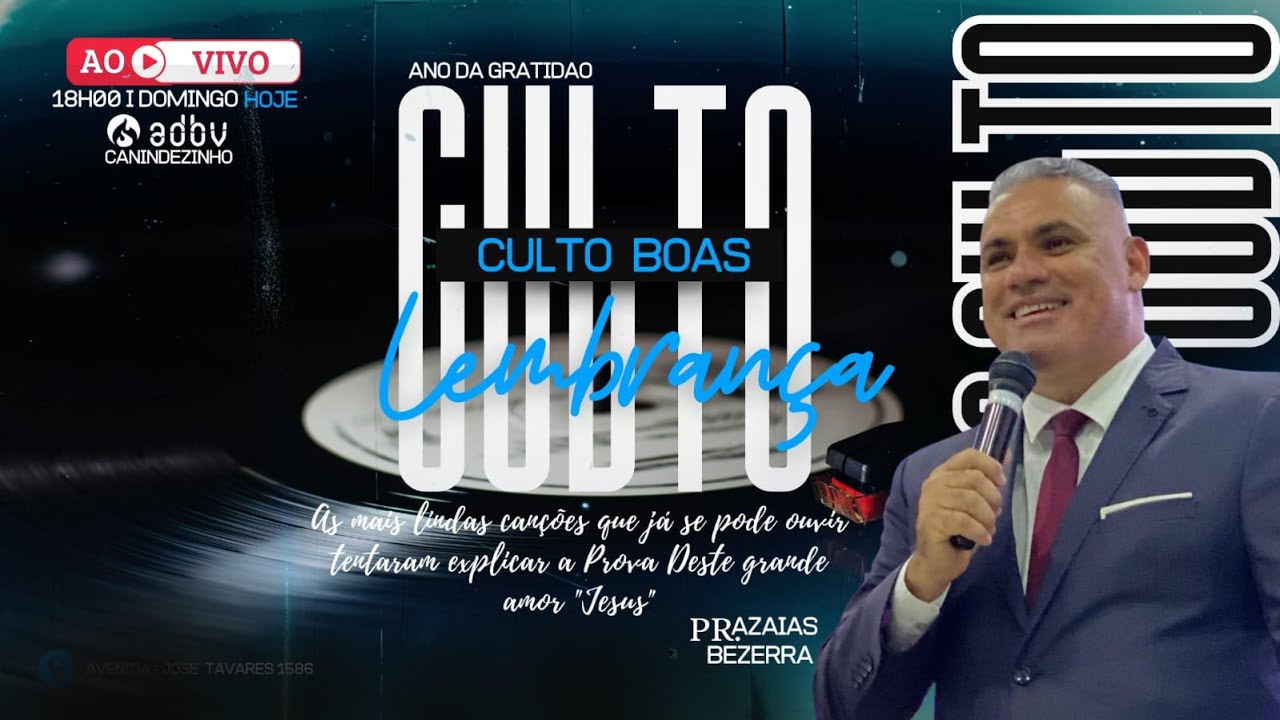 CULTO DAS BOAS LEMBRANÇAS - 18/01/2026
