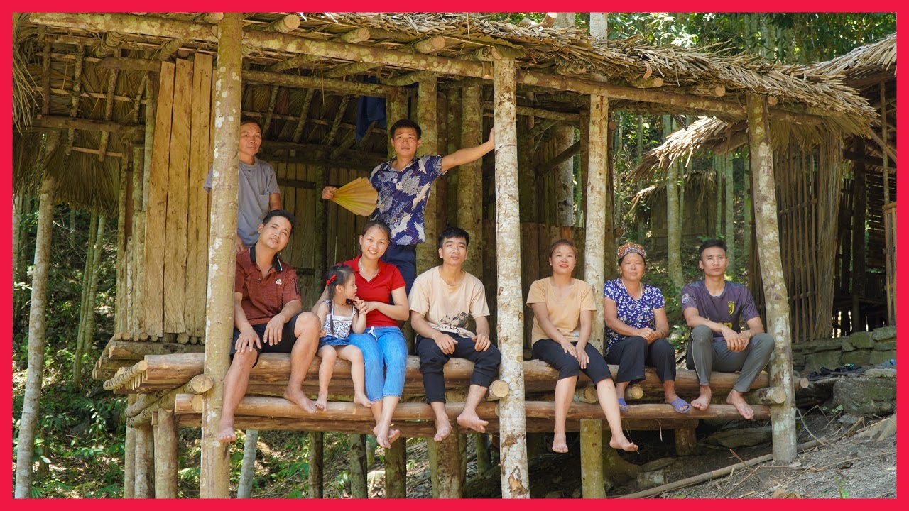 A day filled with joy with Loved ones. Building farm, free life (ep80)