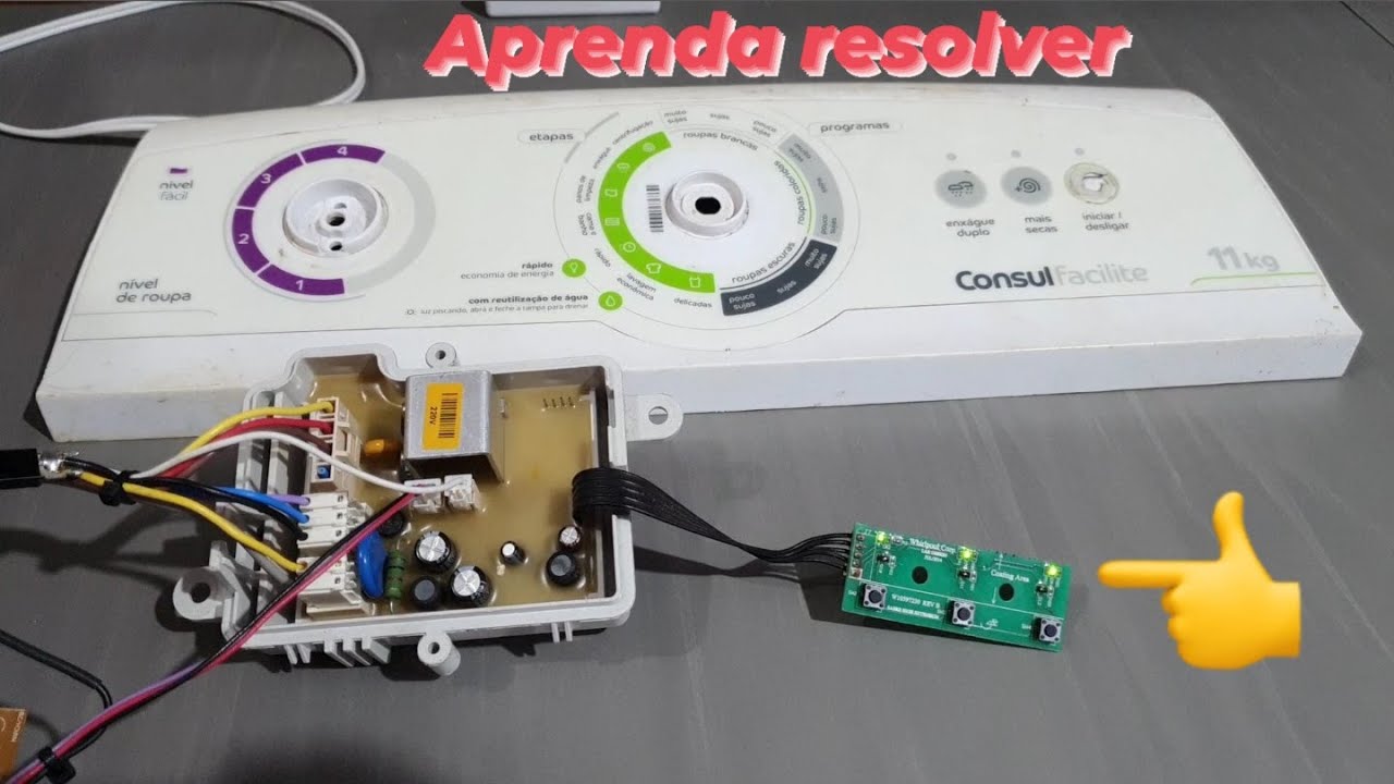 LAVADORA PISCANDO OS 3 LEDS AO MESMO TEMPO
