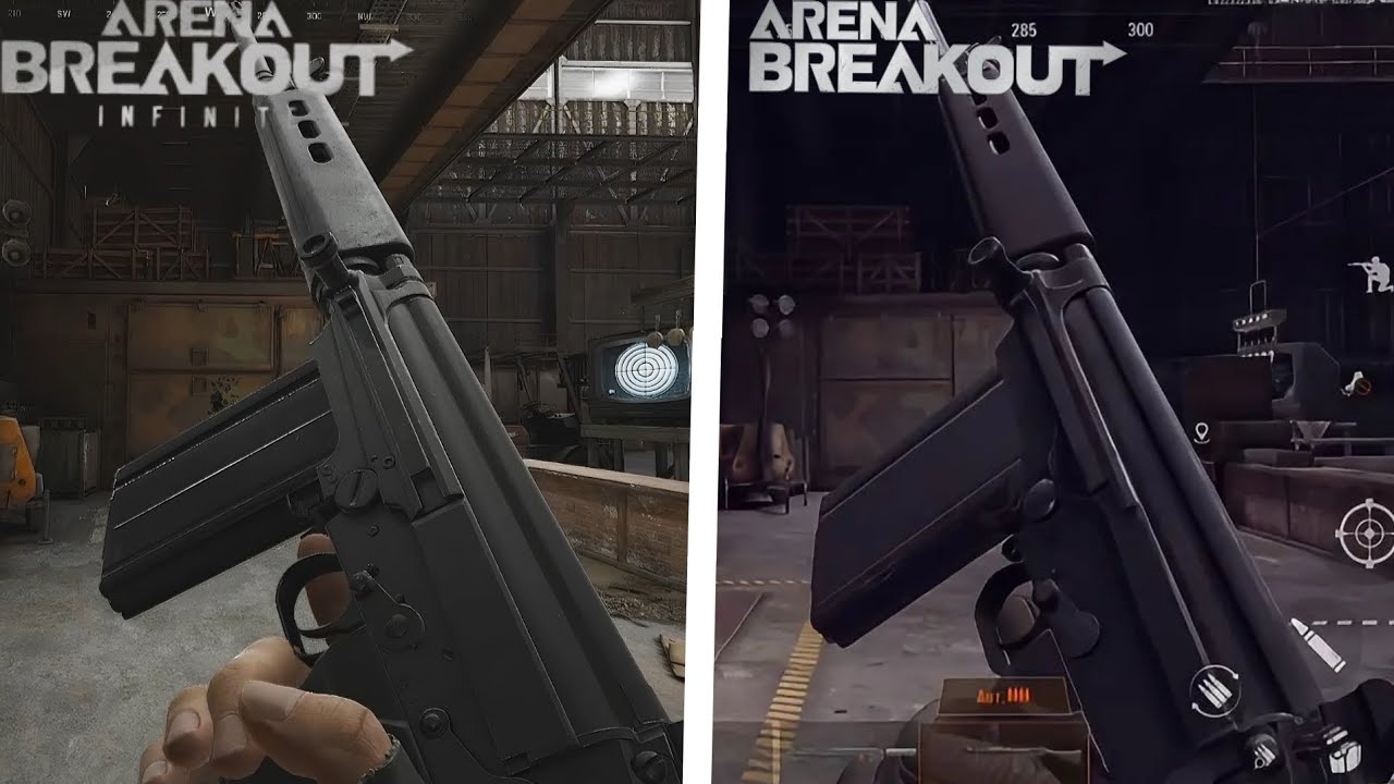 Weapons in Arena Breakout VS Arena Breakout infinite