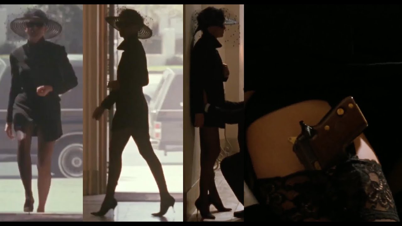 Sharon Stone Wearing Stockings and Heels
