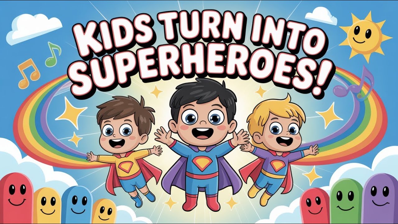 Nursery Rhymes for Kids: Kids Turn into Superheroes