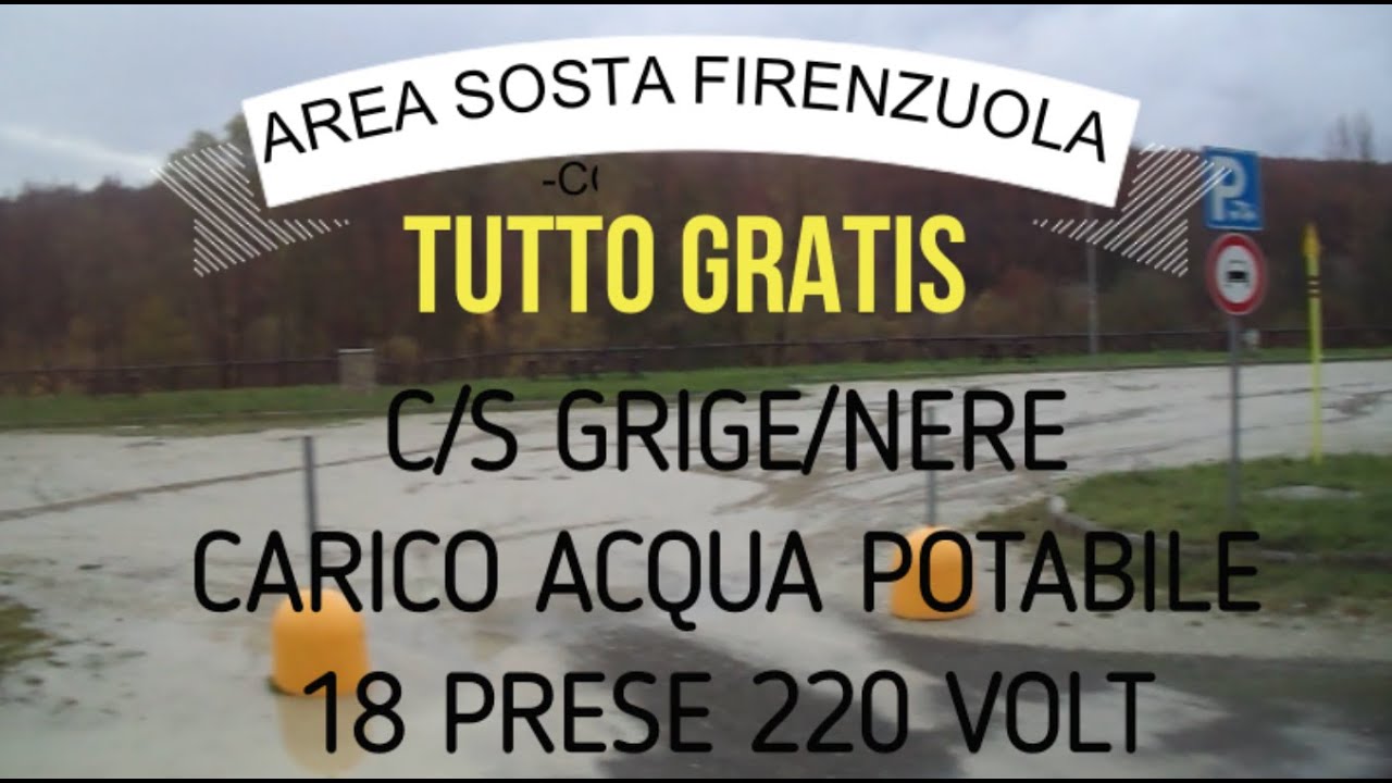AREA DI SOSTA GRATUITA A FIRENZUOLA (FI)