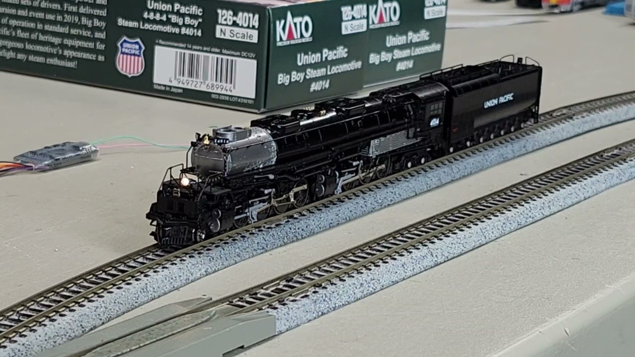 Kato N scale Big Boy with ESU LokSound streamlined install