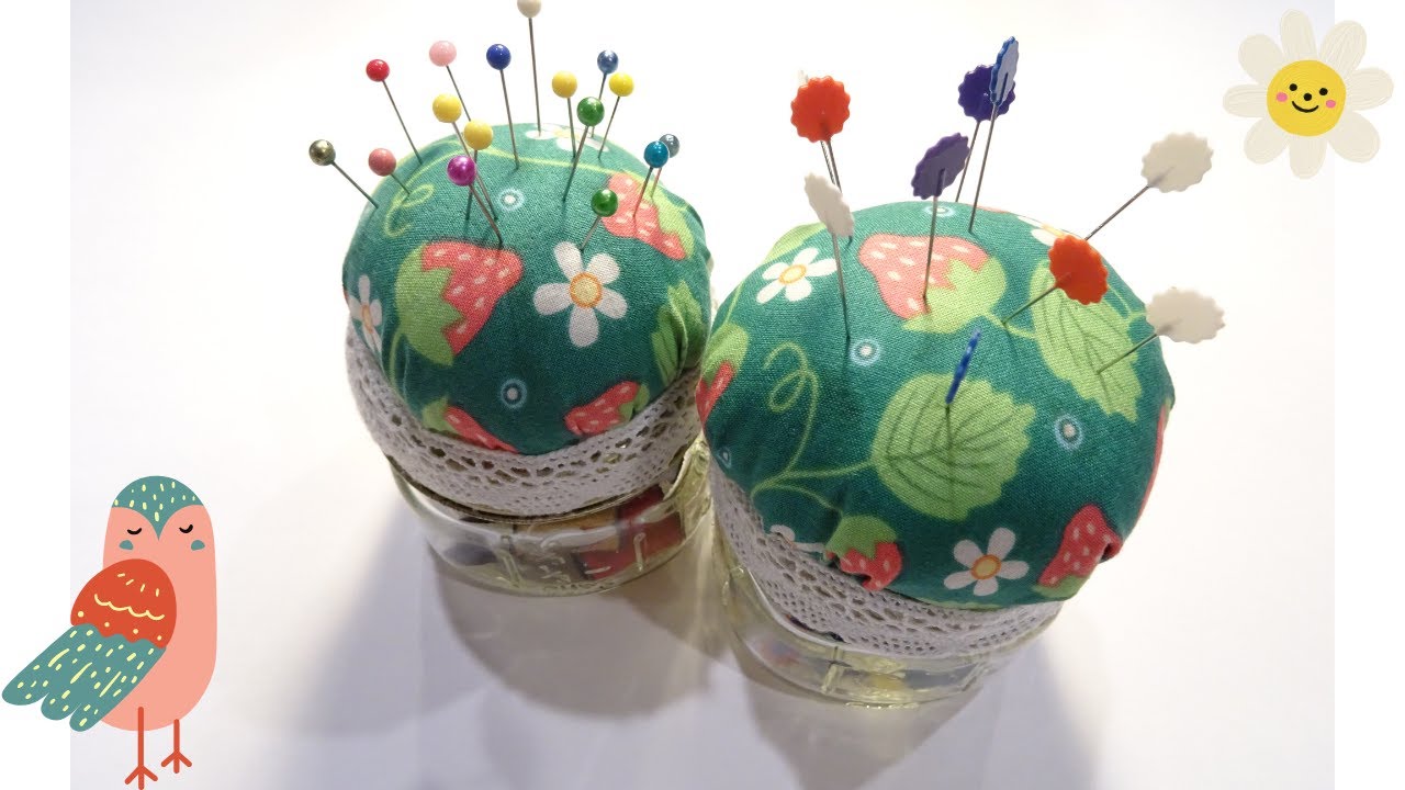 How to Make a Simple Pin Cushion Jar! | Easy | DIY | Katia Creates