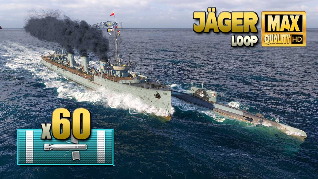 Эсминец Jäger с впечатляющими 60 торпедными попаданиями - World of Warships