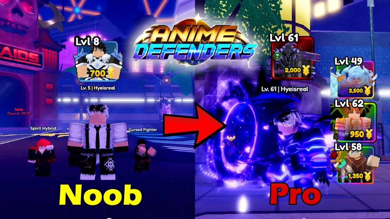 NOOB TO PRO In Anime Defenders - Obtaining Secret & Shiny Mythic | Roblox