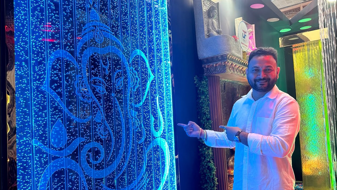 Led Water Bubble Partition | Led Water Fountain | Led Water Bubble Door #waterbubble #interiorjagat
