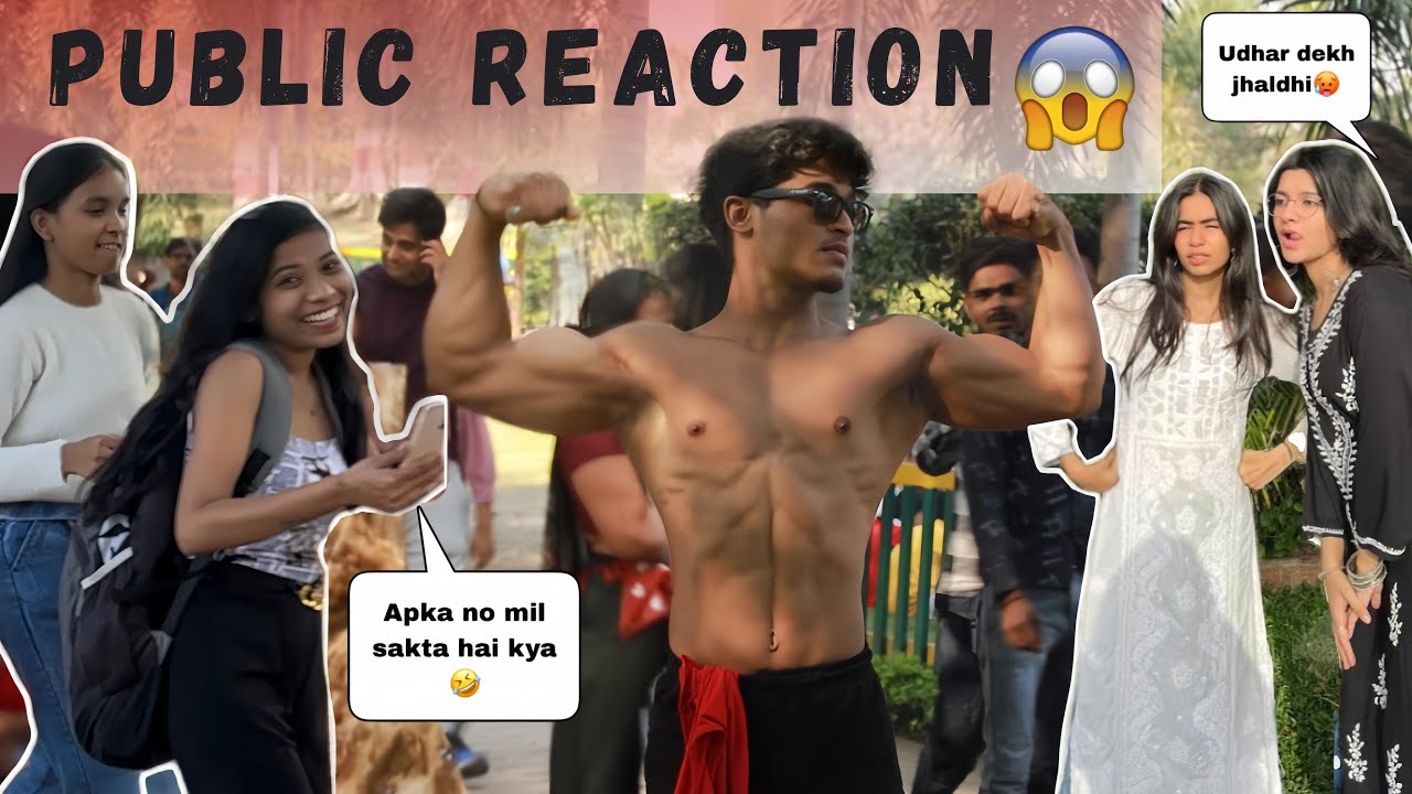 When a Bodybuilder Walks Shirtless in public | Public Reaction 😱 | Fitt chiku